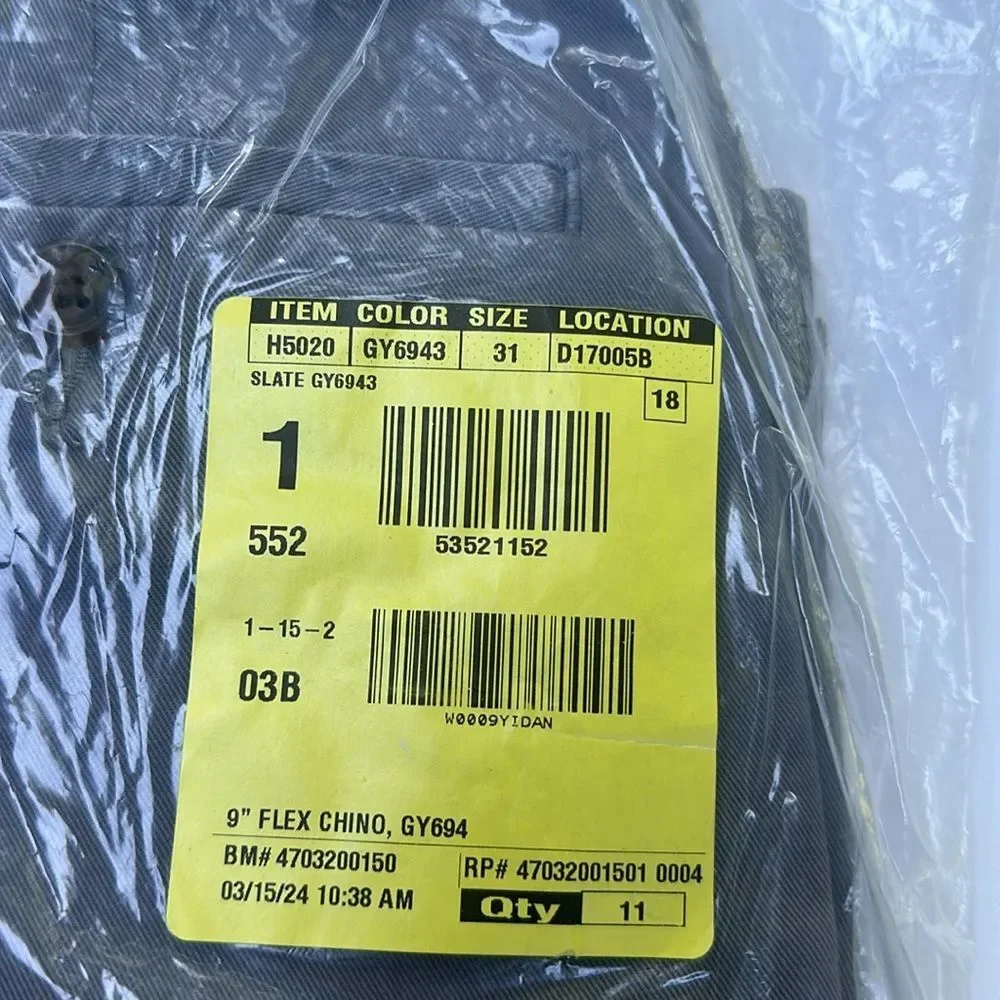 J. Crew 9'' flex Chino in slate‎ gray size 31 NWT in packaging